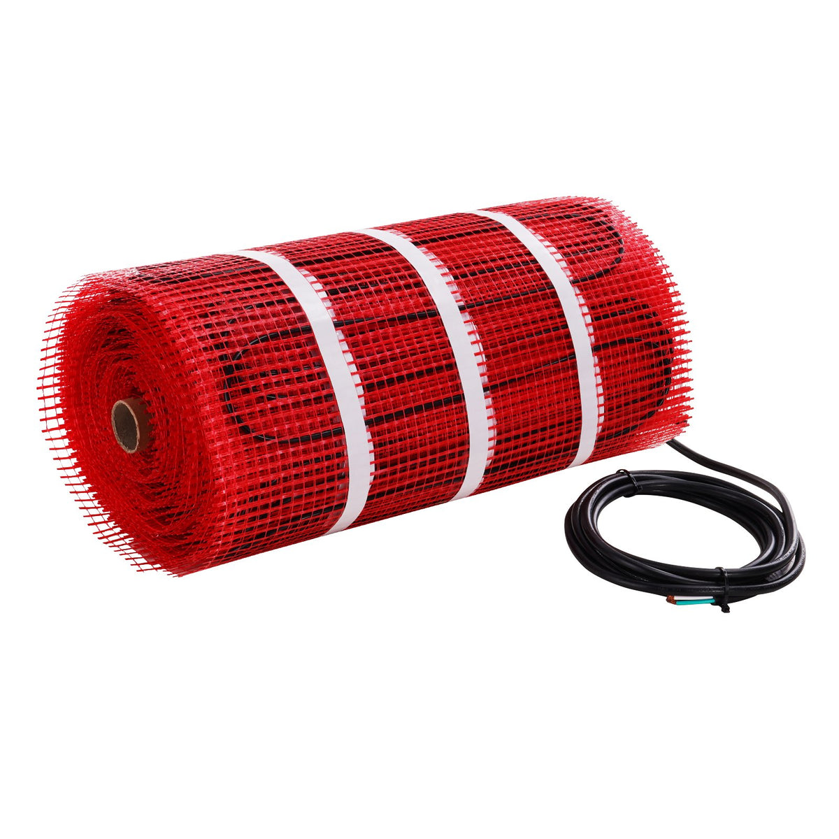 VEVOR Floor Heating Mat,100Sq.ft. 14℉-113℉ Electric Radiant Floor Heated Warm System with Digital Floor Sensing Thermostat, 110-120V Includes Installation Monitor, Adhesive Back for Easy Installation