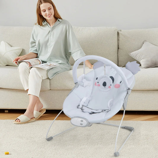 Costway Infant Rocker Seat with Detachable Toy Bar for Babies