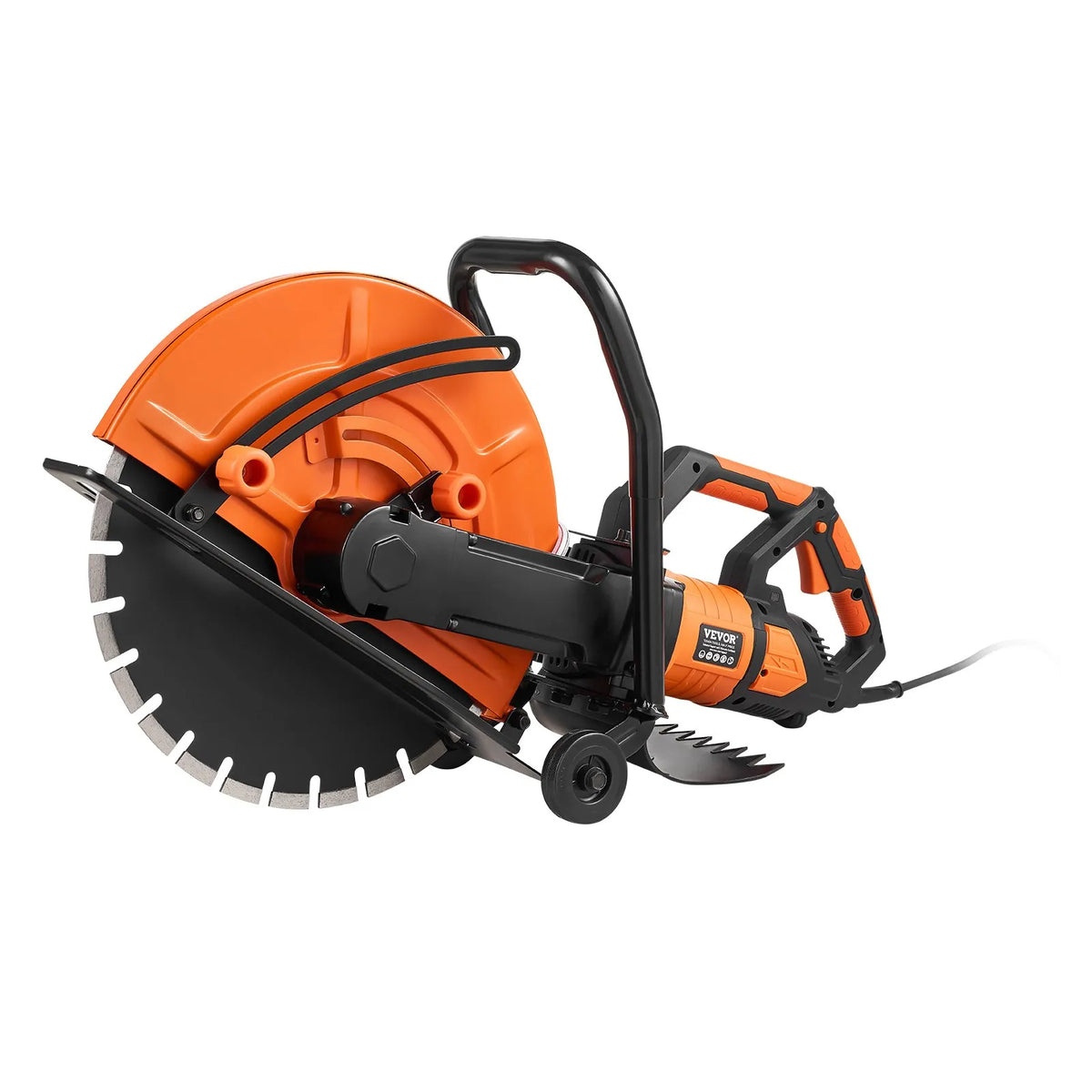 VEVOR Electric Concrete Saw, 42.5cm, 2800 W 15 A Motor Circular Saw Cutter with Max. 152mm Adjustable Cutting Depth, Wet Disk Saw Cutter Includes Water Line, Pump and Blade, for Stone, Brick