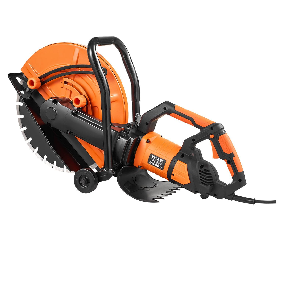 VEVOR Electric Concrete Saw, 42.5cm, 2800 W 15 A Motor Circular Saw Cutter with Max. 152mm Adjustable Cutting Depth, Wet Disk Saw Cutter Includes Water Line, Pump and Blade, for Stone, Brick