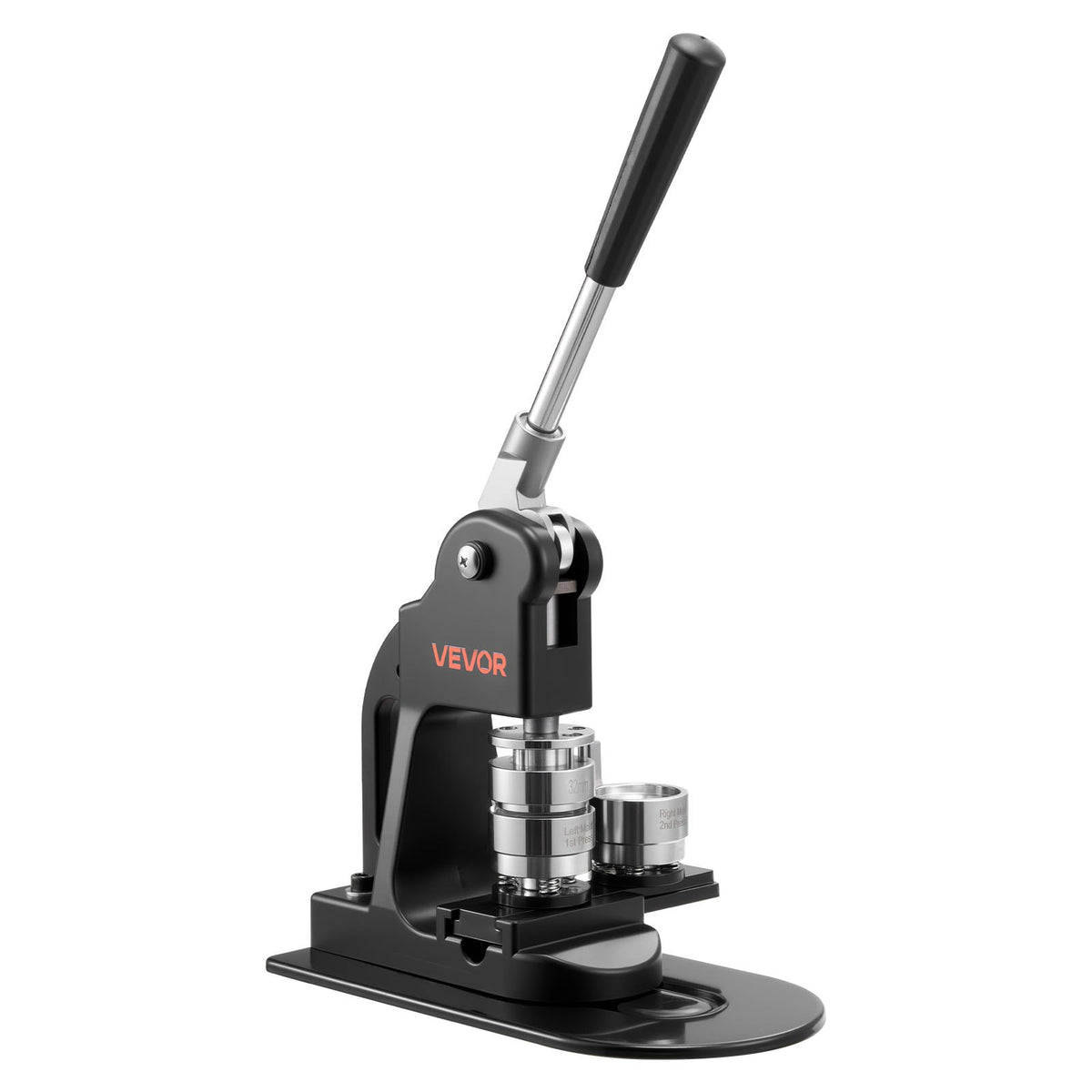 VEVOR Button Maker Machine, 32 mm, Pin Maker Machine with 500pcs Button Parts, Circle Cutter, Hex Wrenches and Magic Book, Er