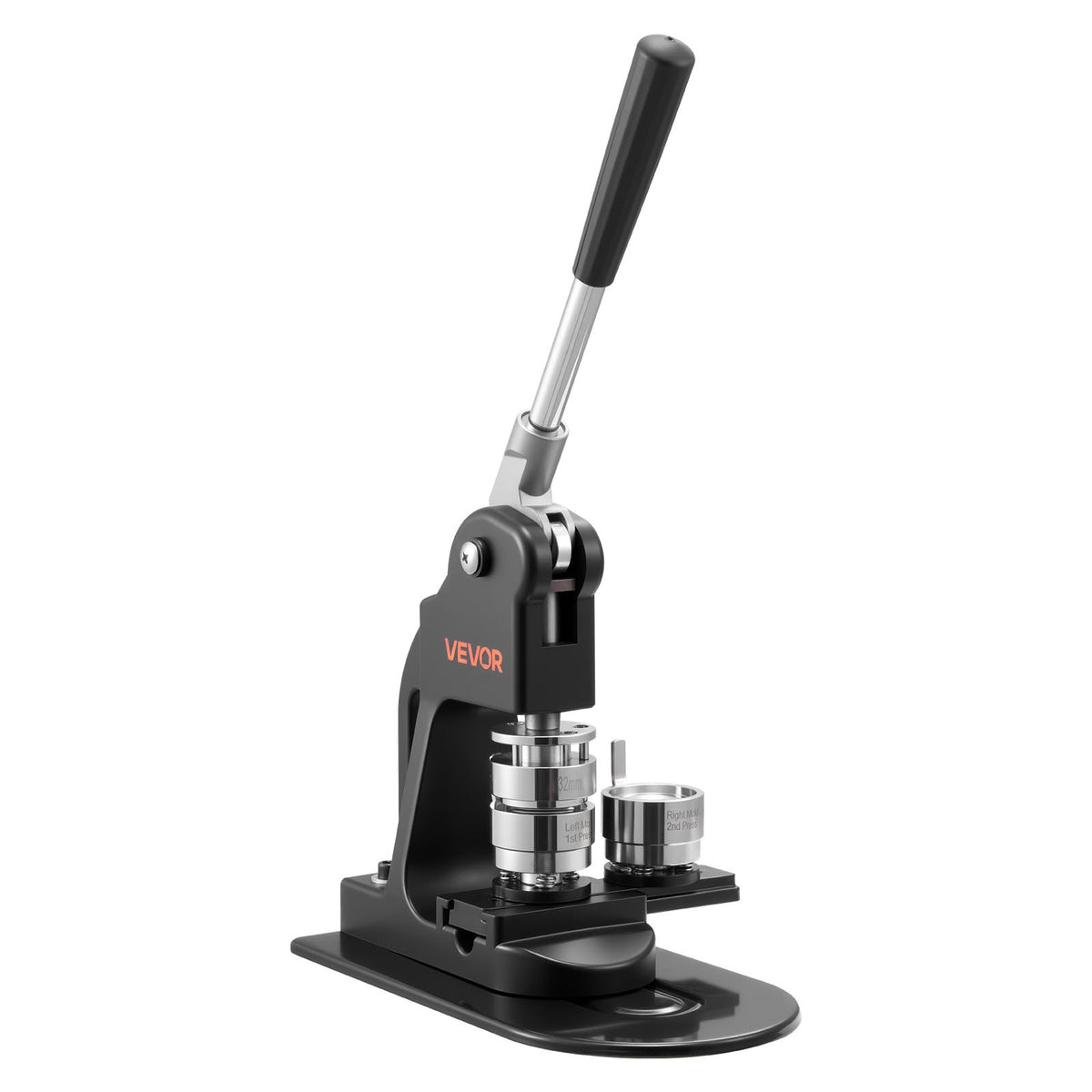VEVOR Button Maker Machine, 32 mm, Pin Maker Machine with 500pcs Button Parts, Circle Cutter, Hex Wrenches and Magic Book, Er