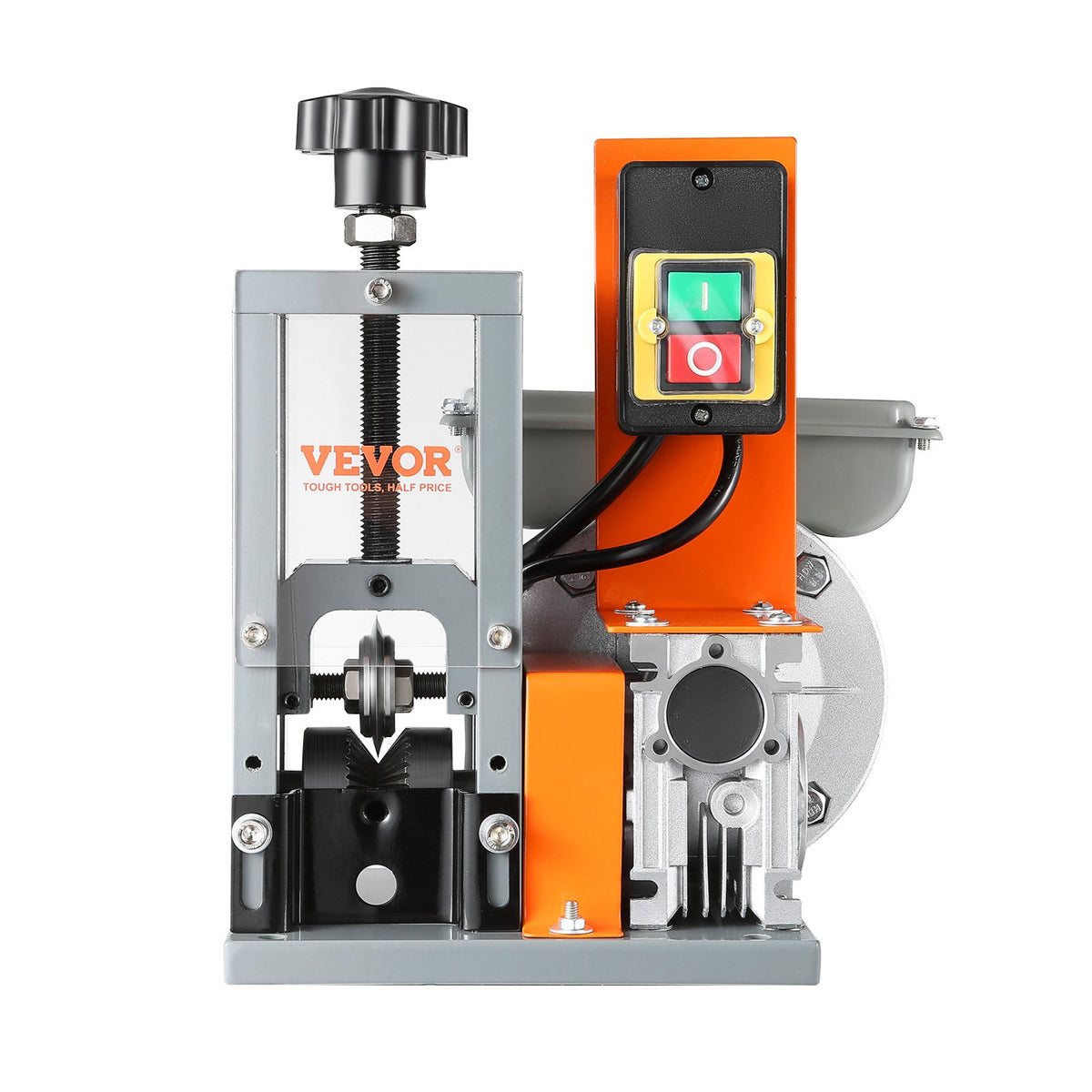 VEVOR Electric Cable Stripping Tool, 0.06''-1.18'' Motorized Wire Stripper, 180 W, 60 ft/min, with Clear Depth Gauge, Ideal for Scrap Copper Recycling