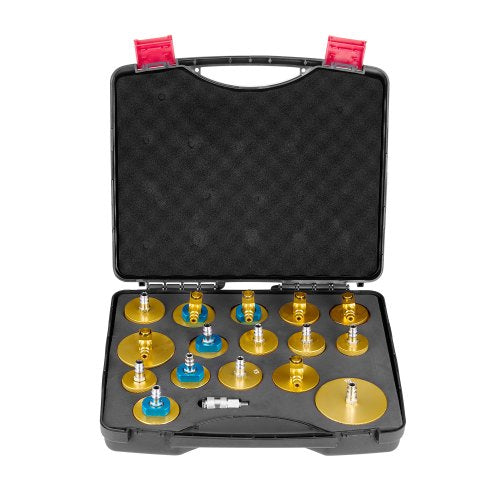 VEVOR Brake Master Bleeder Kit, 17 Pcs, Professional Brake Bleeder Adapter Set with Complete Kit & Handle, Durable Brake Blee