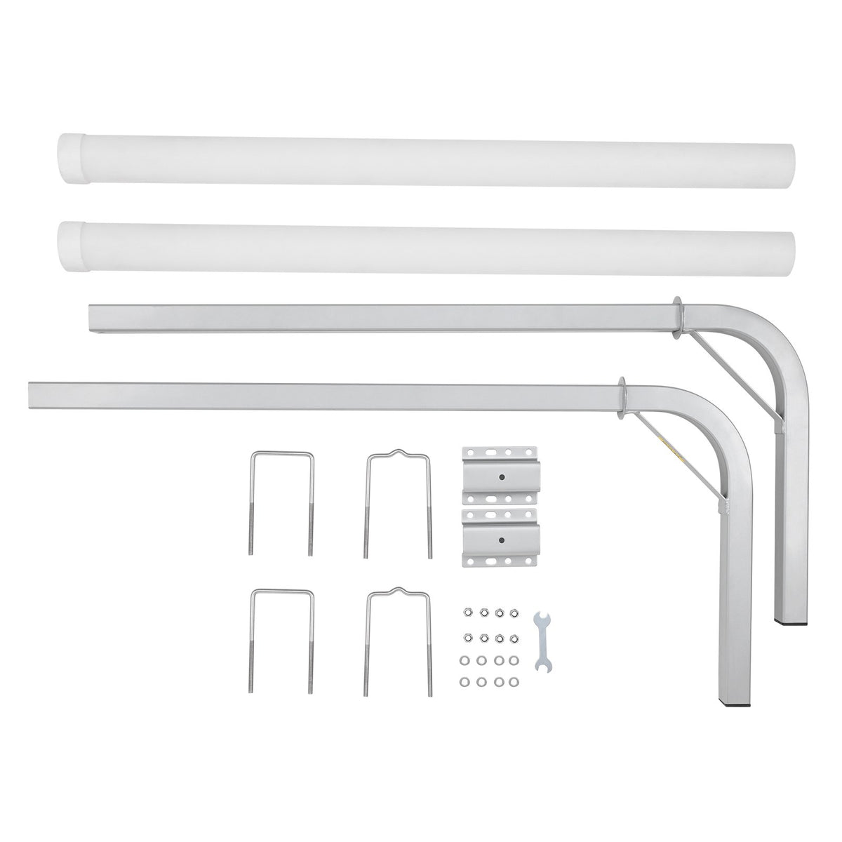 VEVOR Boat Trailer Guide, 48″ Adjustable Design Trailer Guide Poles, 2PCS High-Hardness Steel Trailer Guide-Ons, Trailer Guides with PVC Pipes, for Ski Boat, Fishing Boat or Sailboat Trailer