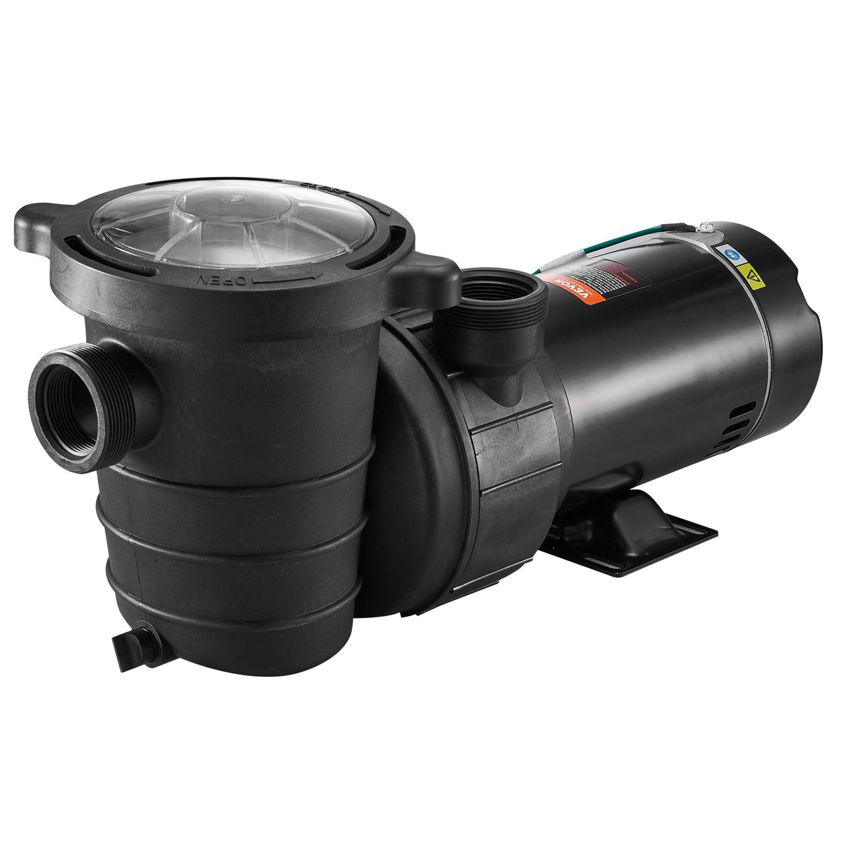 VEVOR Swimming Pool Pump 2.0HP 115V 1500W, Single Speed Pumps for Above Ground Pool, Powerful Pool Pumps with Strainer Basket, 5400 GPH Max. Flow, ETL Certification