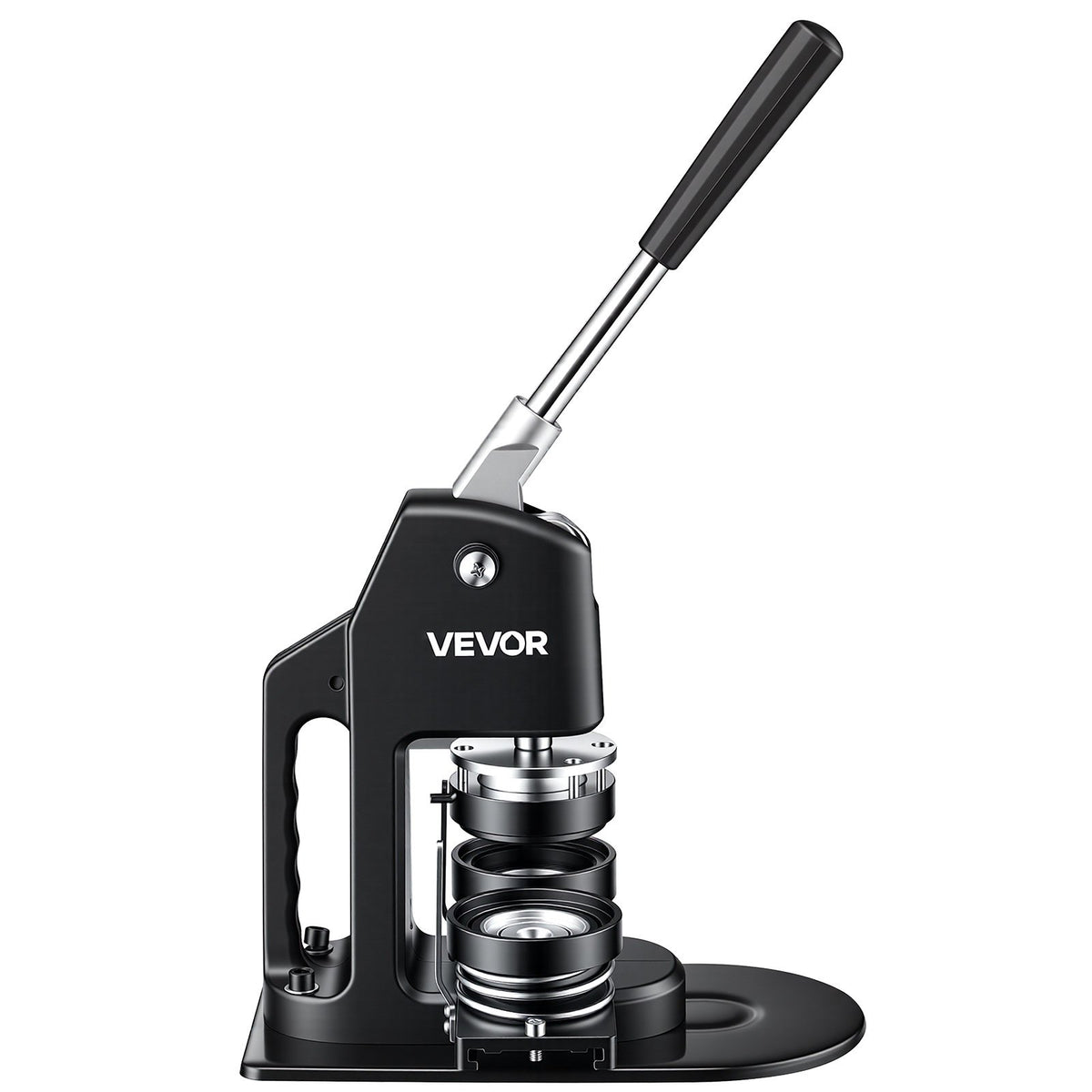 VEVOR Button Maker Machine, Multiple Sizes 1.25+2.25 Inch Badge Punch Press Kit, Children DIY Gifts Pin Maker, Button Making Supplies with 500pcs Button Parts & Circle Cutter & Magic Book