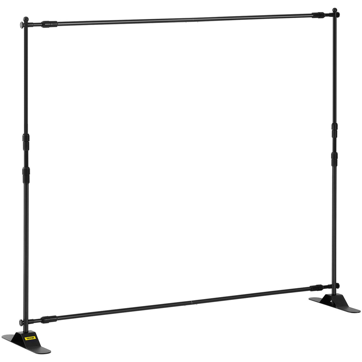 VEVOR Backdrop Banner Stand 8 x 8 Ft Adjustable Heavy Duty Background Stand with 1 Carrying Bag, Backdrop Stand for Parties Wedding Photo Booth Trade Show