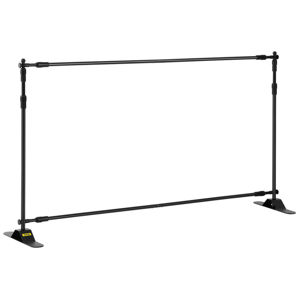 VEVOR Backdrop Banner Stand 8 x 8 Ft Adjustable Heavy Duty Background Stand with 1 Carrying Bag, Backdrop Stand for Parties Wedding Photo Booth Trade Show