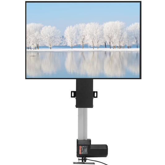 VEVOR Automated TV Elevator, 31" Stroke for Up to 60" Screens, Adjustable Height 42"-73", Remote Controlled, Supports 132 lbs