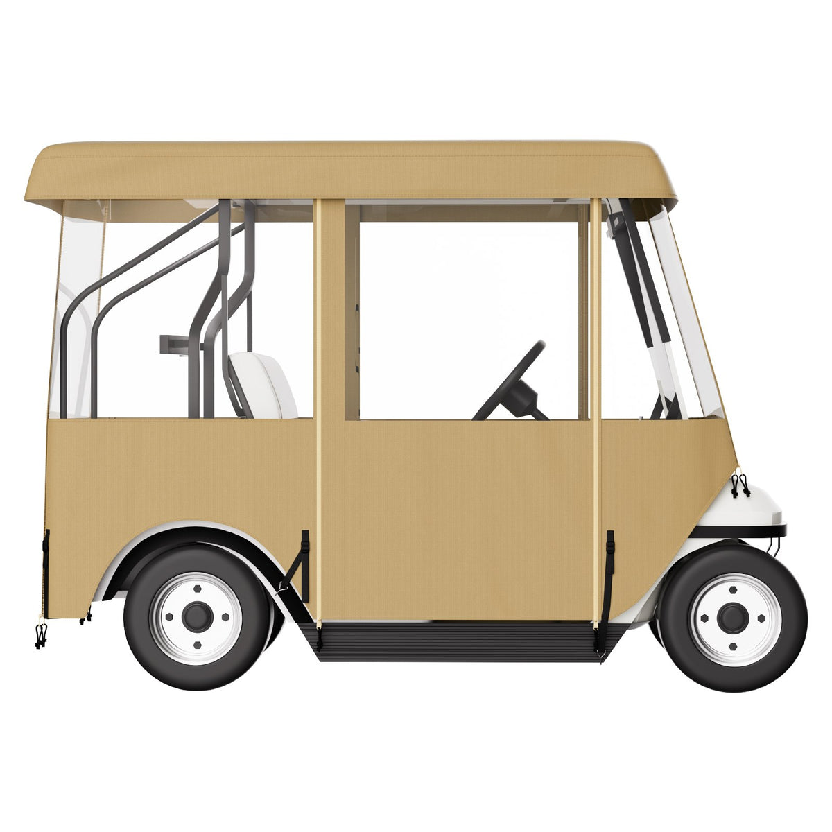VEVOR Golf Cart Enclosure, with 4-Sided Fairway Deluxe, 300D Waterproof Driving Enclosure with Transparent Windows, Fit for 2+2 Seats Golf Carts (Roof Up to 78.7''L)