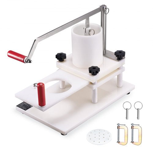 VEVOR Commercial Burger Patty Maker, 130 mm Manual Beef Hamburger Patty Maker, Food-Grade PE Burger Press Machine, 1.5KG Larg