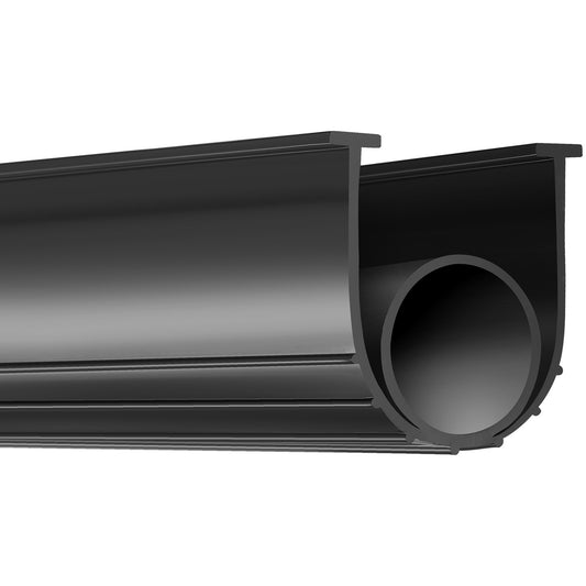 VEVOR Garage Door Seals Bottom Rubber, U Shape +O Ring Garage Door Weather Stripping, Universal Weatherproof Threshold Buffering Sealing Rubber , 5/16 inch T-ends and 3 3/4 inch Width (20 Ft, Black)