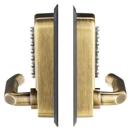 VEVOR Mechanical Keyless Entry Door Lock, 14 Key Mechanical Door Lock, Mechanical Keypad Door Lock with Handle, Double-Sided 