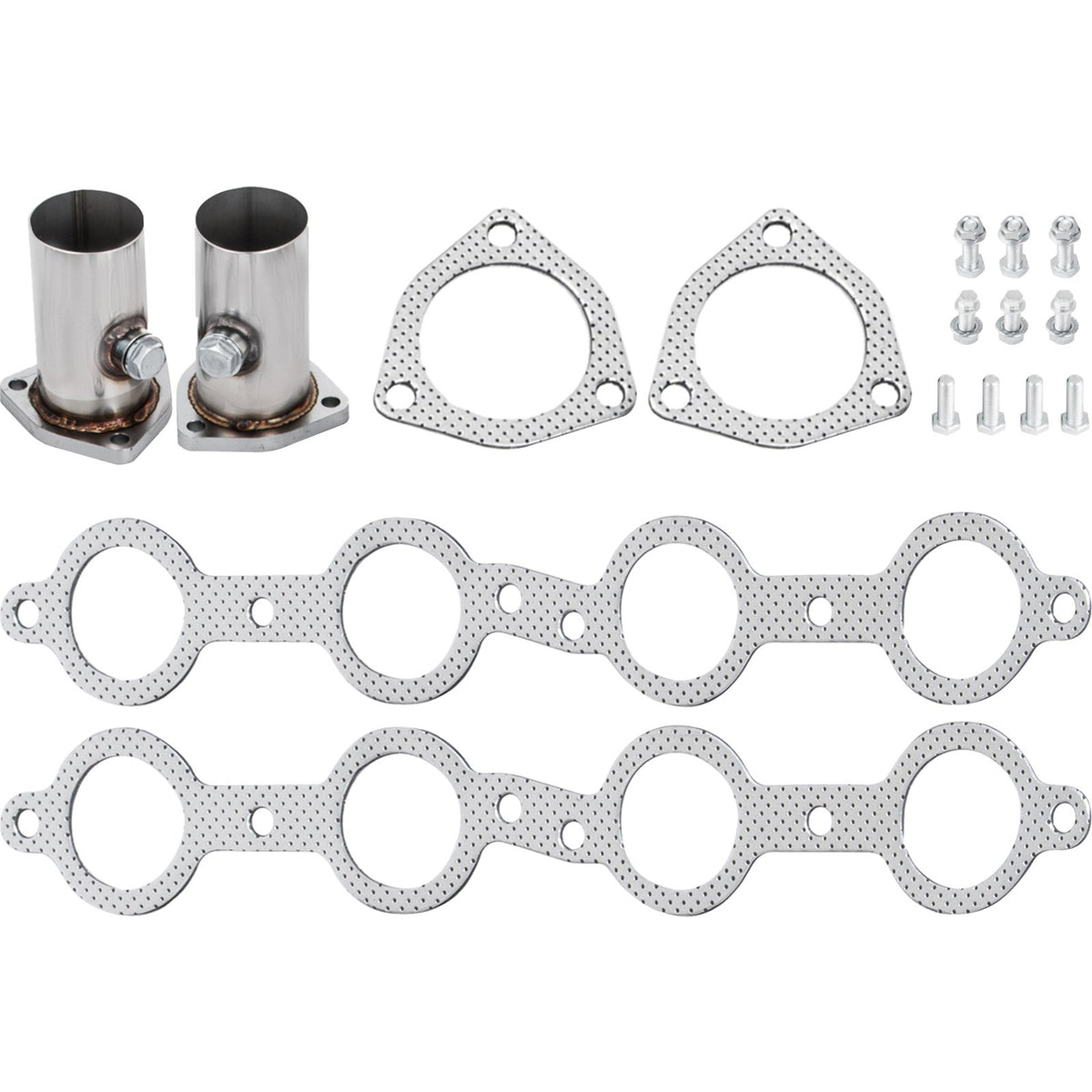 VEVOR Exhaust Header Set 1 3/4" Exhaust Turbo Headers, Stainless Steel Exhaust Manifold Headers, Shorty Engine Conversion LS Swap Exhaust Headers for Chevy LS1 LS2 LS3 LS6 LS10 SUV/Truck Car