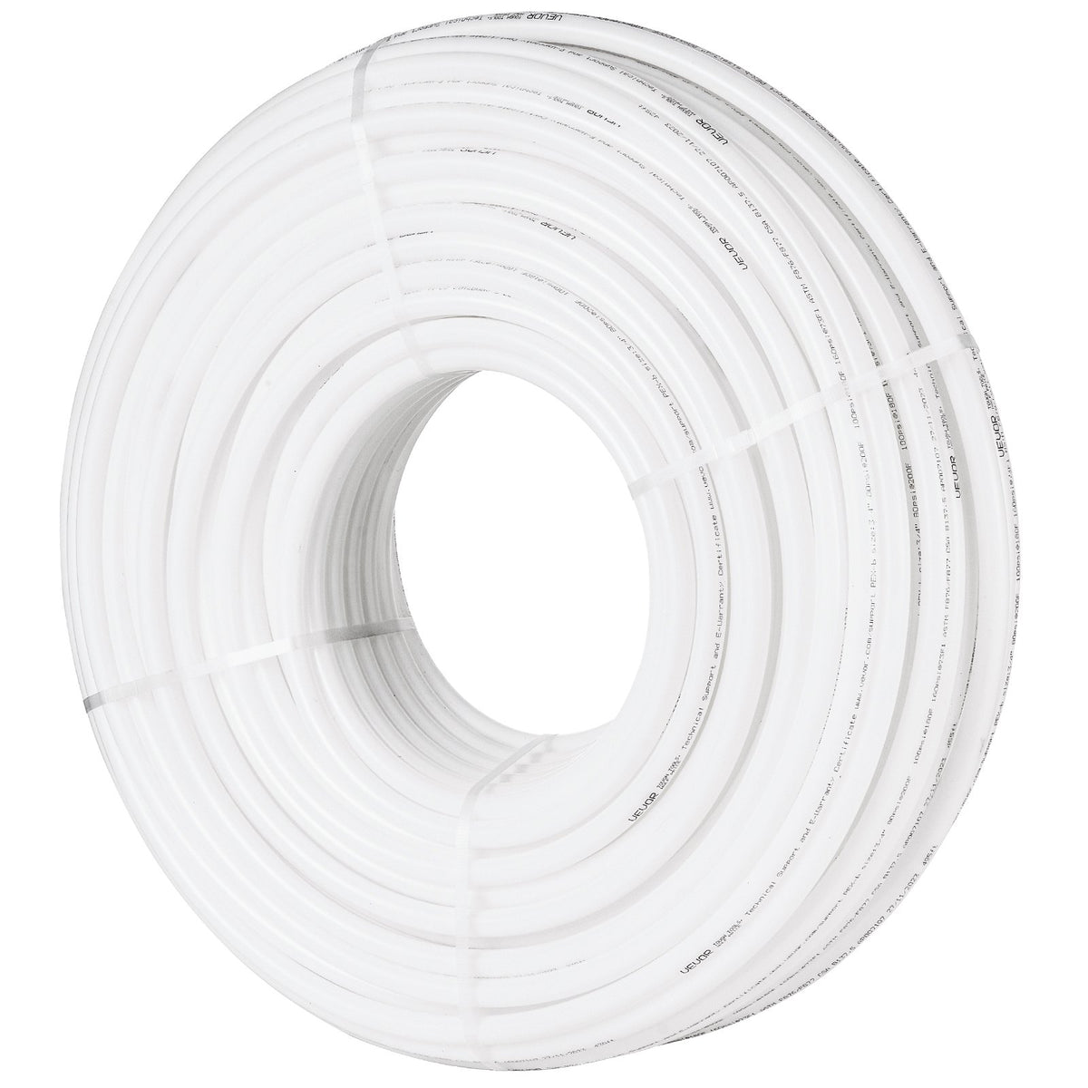 VEVOR PEX Pipe 3/4 Inch, 500 Feet Length PEX-B Flexible Pipe Tubing for Potable Water, Pex Water Lines for Hot/Cold Water & Easily Restore, Plumbing Applications with Free Cutter & Clamps ,White