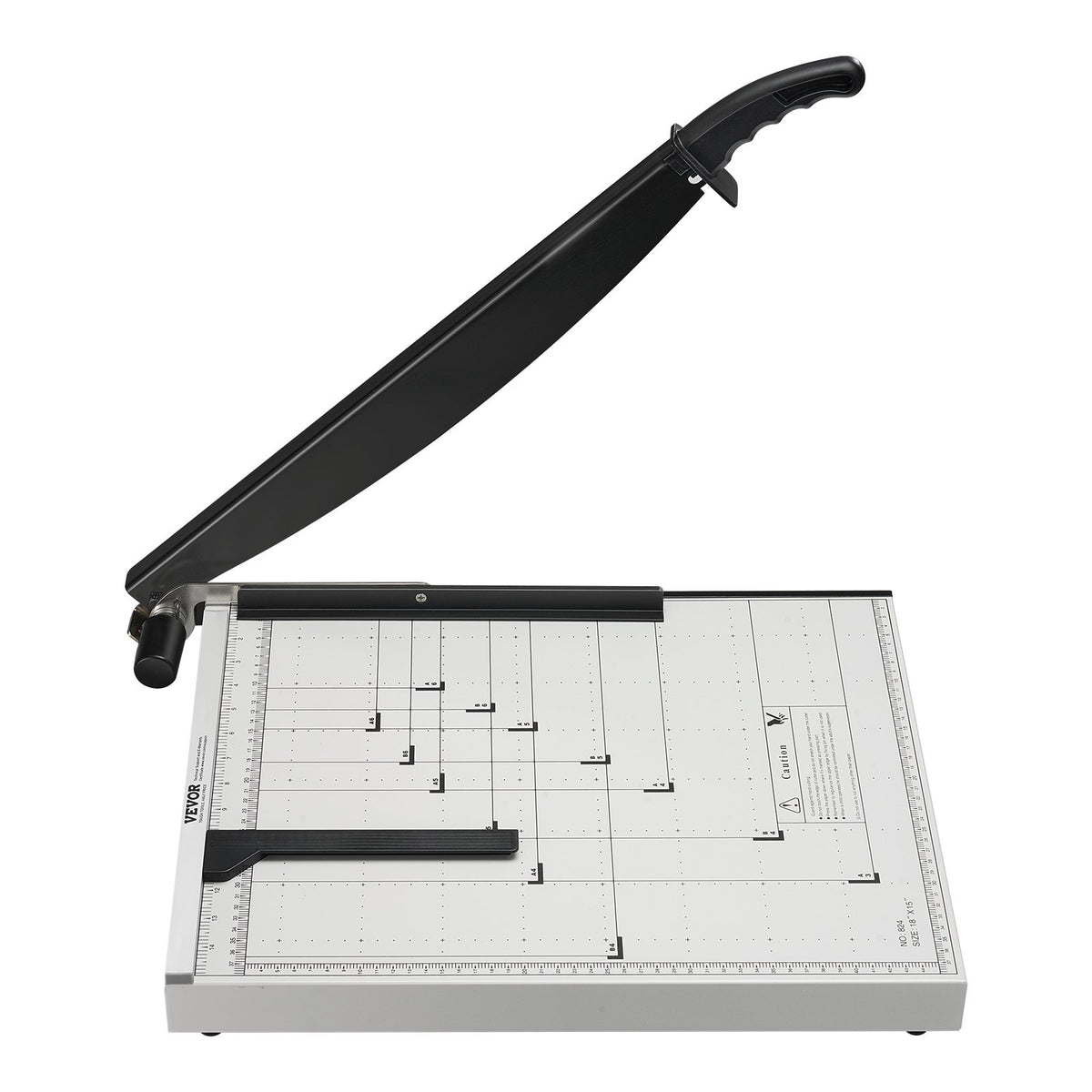 VEVOR Paper Cutter, Guillotine Trimmer, 18" Cut Length, 15 Sheets Capacity, Heavy Duty Guillotine Paper Cutter with Guard Rail/Blade Lock for Cardstock/Cardboard, Paper Trimmer for Home Office School