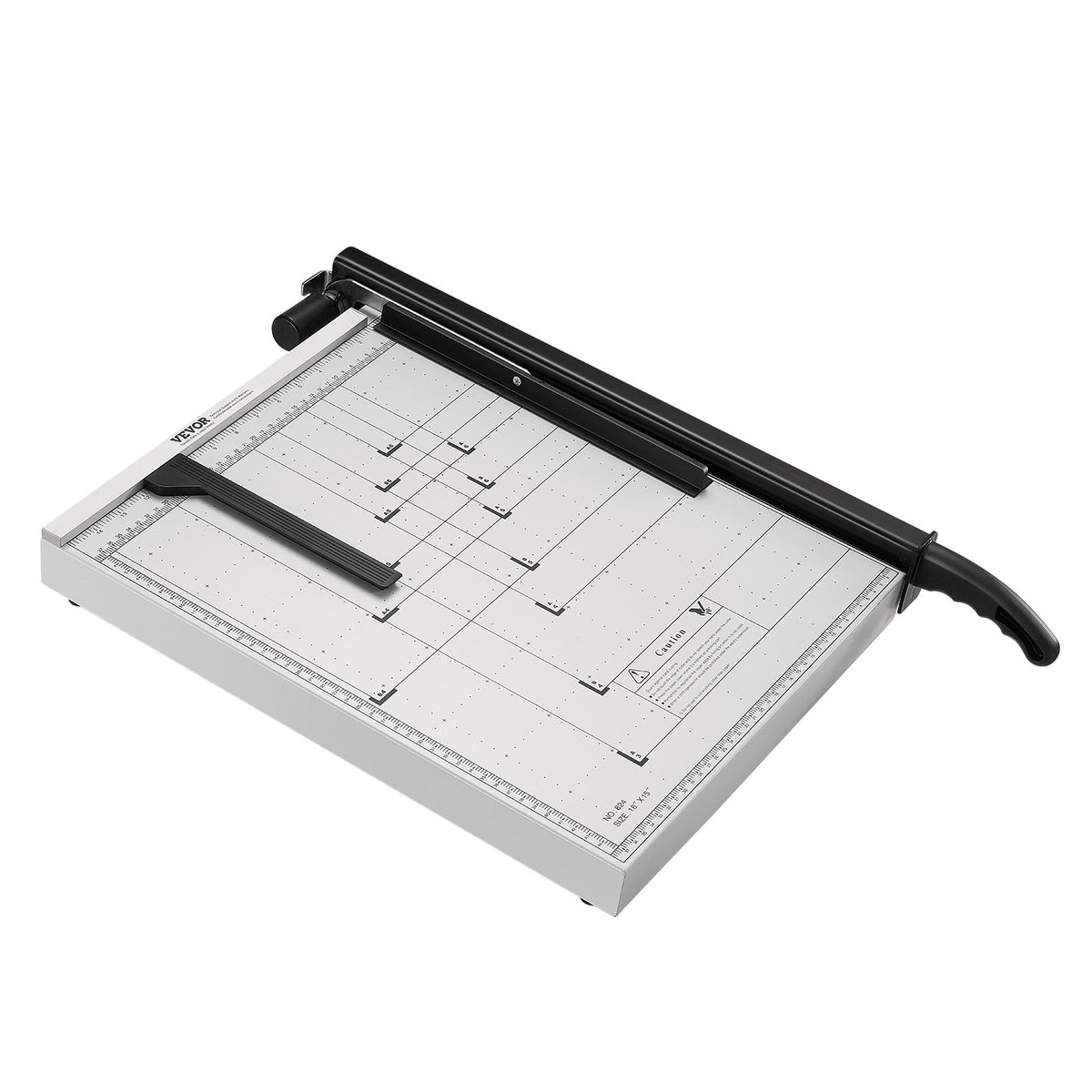 VEVOR Paper Cutter, Guillotine Trimmer, 18" Cut Length, 15 Sheets Capacity, Heavy Duty Guillotine Paper Cutter with Guard Rail/Blade Lock for Cardstock/Cardboard, Paper Trimmer for Home Office School