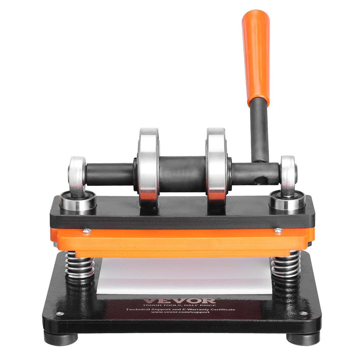 VEVOR Leather Cutting Machine, 7.1 x 3.9 in Embossing Plate Manual Die Cutter, 0.47 in Pressure Stroke Dual Guide Shafts Die Cut Machine, Leather Embossing Machine for Various of Materials
