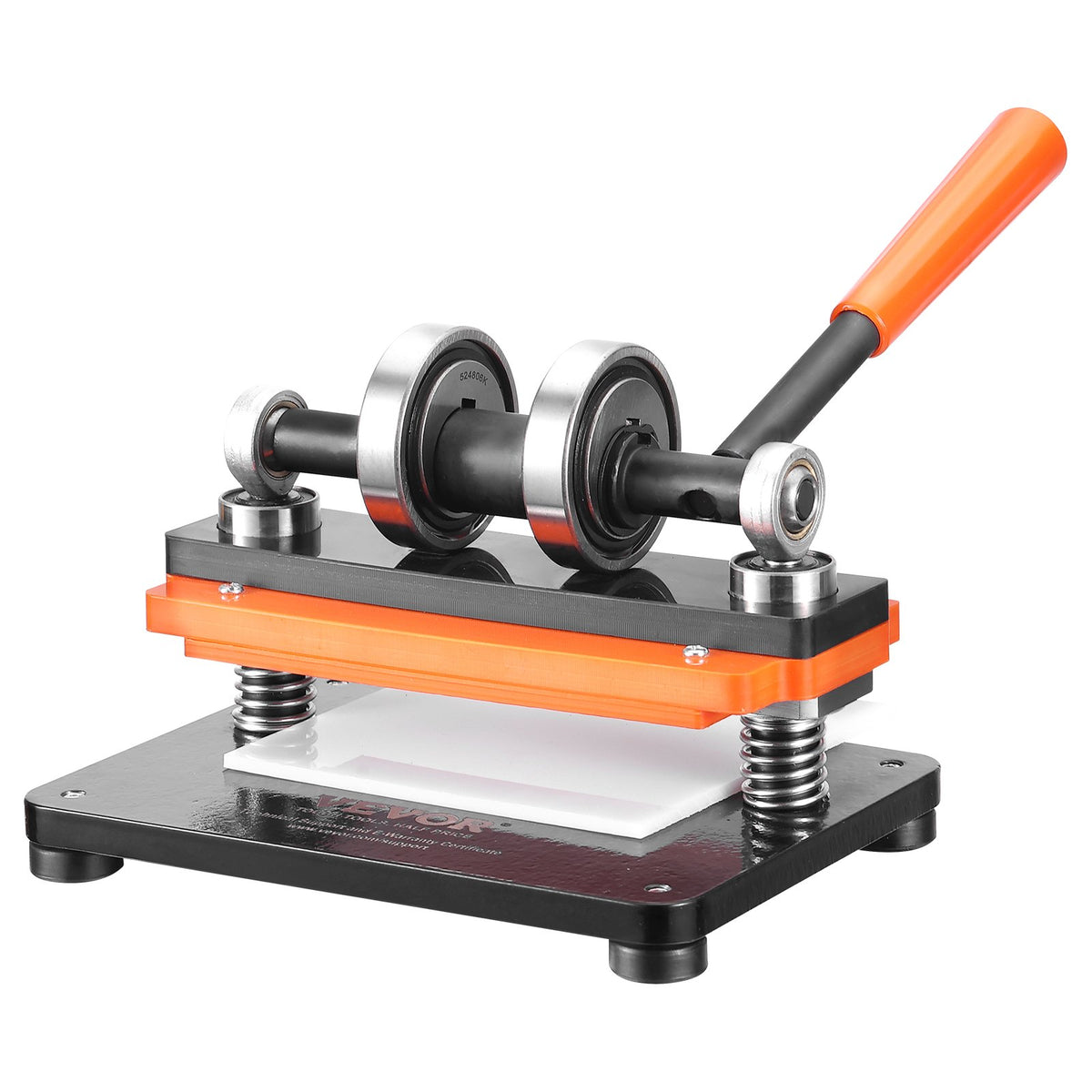VEVOR Leather Cutting Machine, 7.1 x 3.9 in Embossing Plate Manual Die Cutter, 0.47 in Pressure Stroke Dual Guide Shafts Die Cut Machine, Leather Embossing Machine for Various of Materials