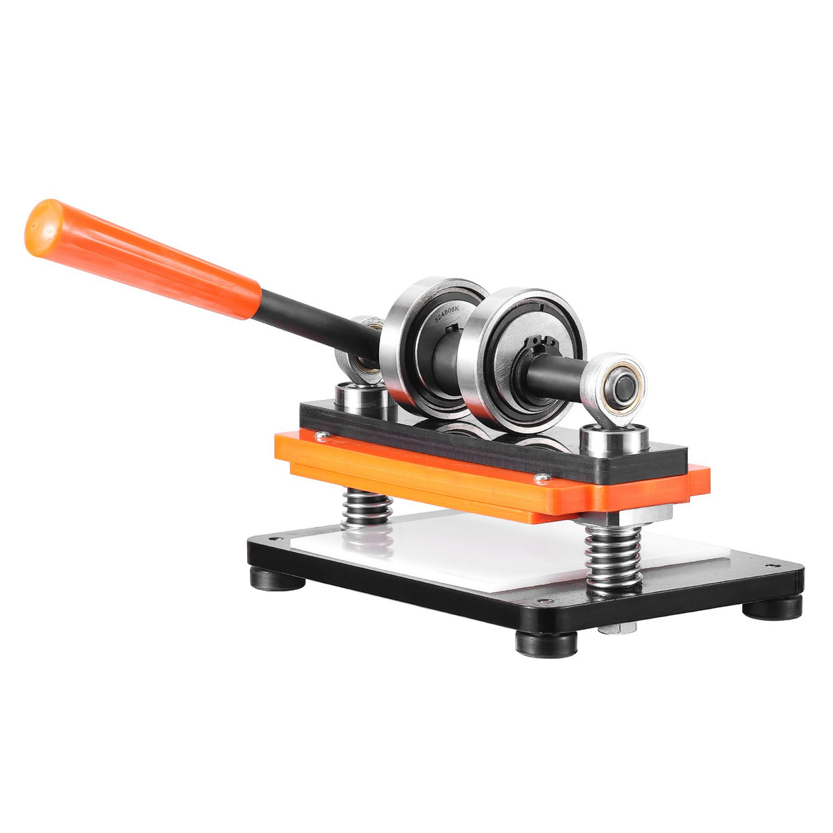 VEVOR Leather Cutting Machine, 7.1 x 3.9 in Embossing Plate Manual Die Cutter, 0.47 in Pressure Stroke Dual Guide Shafts Die Cut Machine, Leather Embossing Machine for Various of Materials
