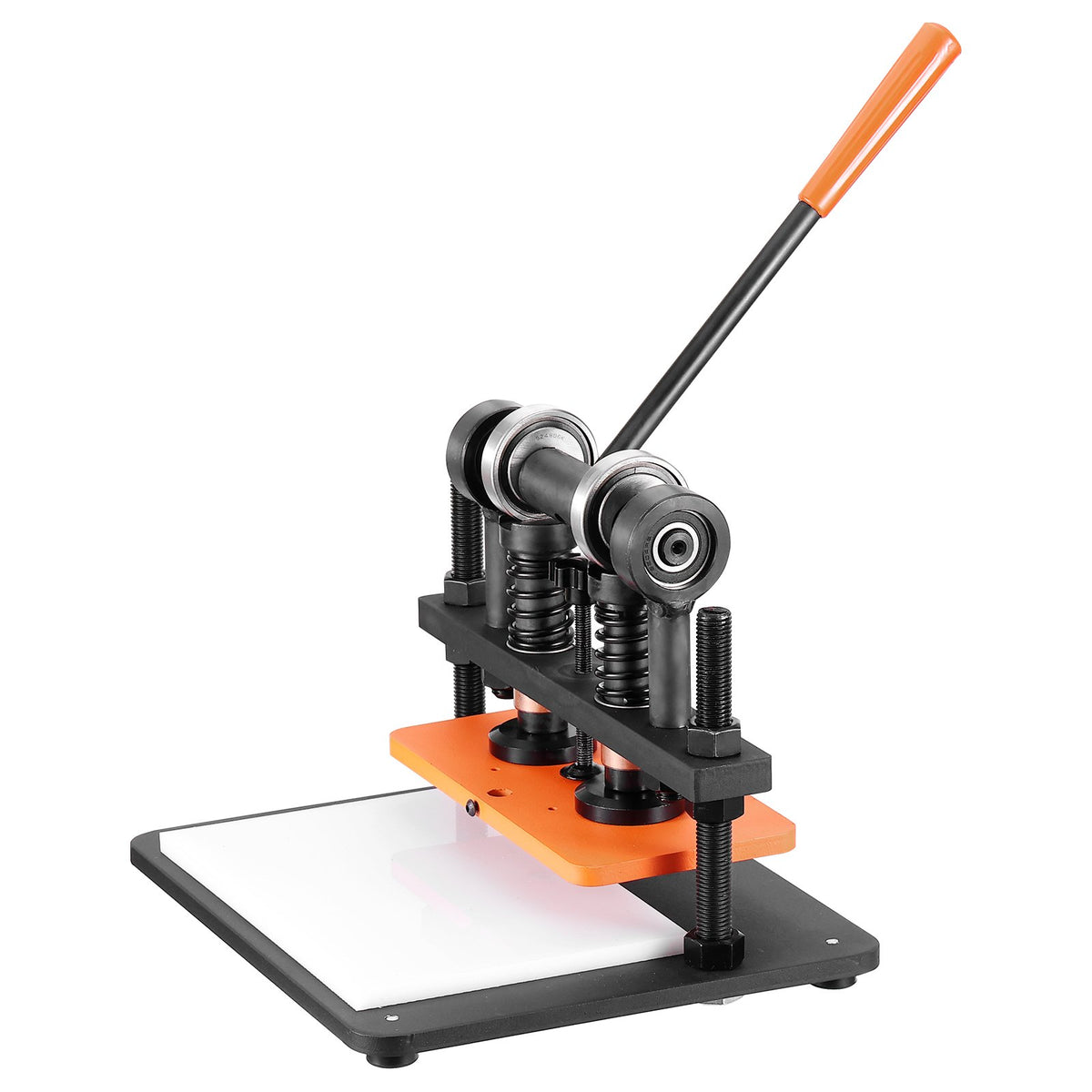 VEVOR Leather Cutting Machine, 11 x 5.5 in Embossing Plate Manual Die Cutter, 0.47 in Pressure Stroke Dual Guide Shafts Die Cut Machine, Leather Embossing Machine for Various of Materials