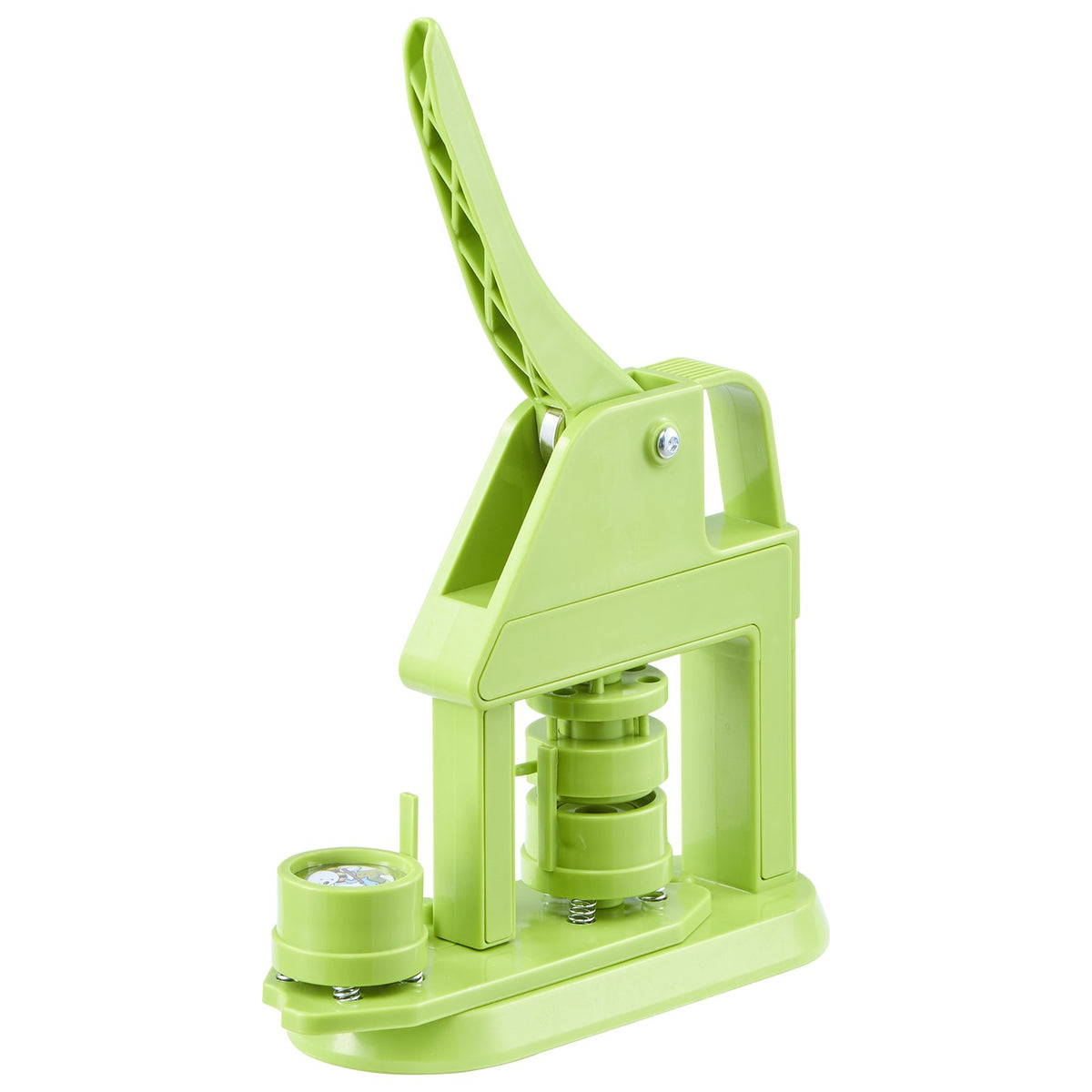 VEVOR Button Maker Machine, 32 mm, Plastic Pin Maker with 500pcs Button Parts, Mr. Panda Magic Book, Circle Cutter and Hex Wr