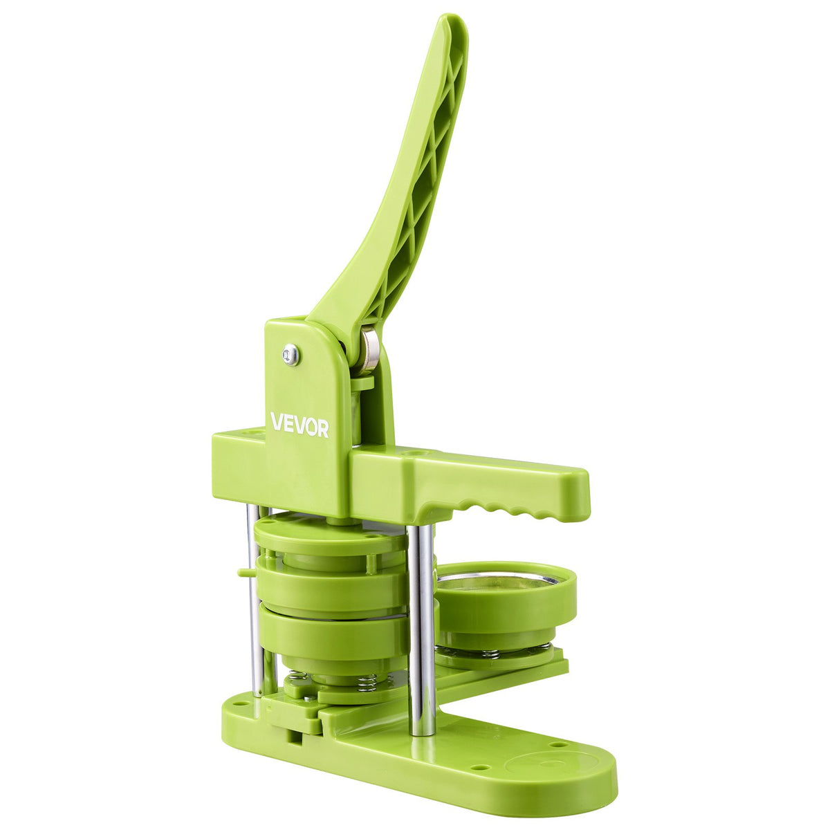 VEVOR Button Maker Machine, 75 mm, Plastic Pin Maker with 100pcs Button Parts, Mr. Panda Magic Book, Circle Cutter and Hex Wr