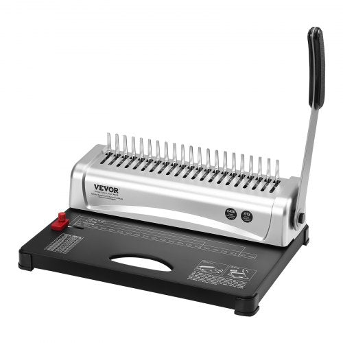 VEVOR Binding Machine, Comb Binding Machine 21-Holes Binding 450 Sheets, Book Binder Machine with 100 PCS 3/8'' Comb Binding 