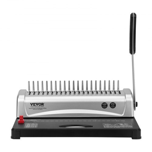 VEVOR Binding Machine, Comb Binding Machine 21-Holes Binding 450 Sheets, Book Binder Machine with 100 PCS 3/8'' Comb Binding 