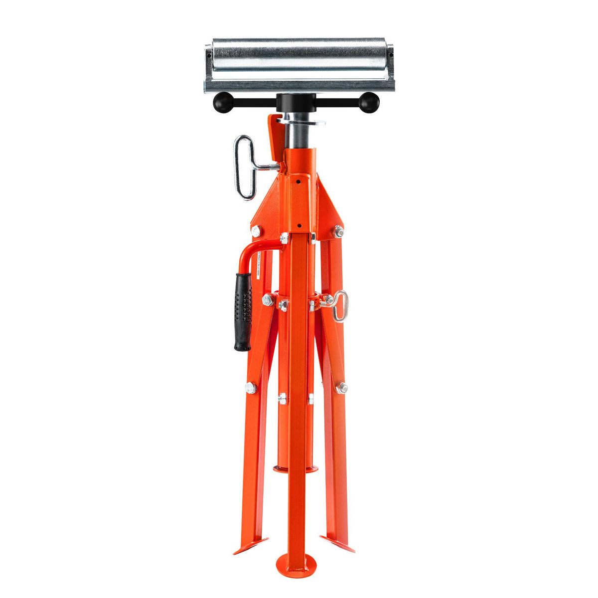 VEVOR Roller Stand, Heavy Duty 2500 LBS Load Capacity, 27.6"-52" Height Adjustable, 45# Steel Folding Roller Support Stand for Pipes, Wooden Boards