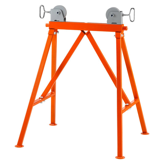 VEVOR Pipe Stand with Roller Head, Heavy Duty 2500 LBS Load Capacity, Suitable for 2-36 inches Pipes, 45# Steel Roller Pipe Stand for Welding