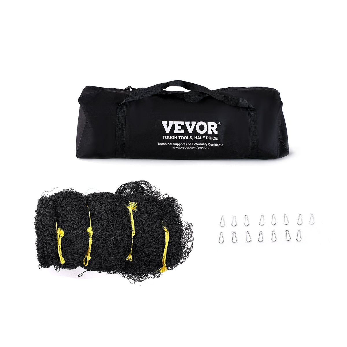 VEVOR Baseball Batting Netting, Professional Softball Baseball Batting Hitting Training Net, Practice Portable Pitching Cage Net with Door & Carry Bag, Heavy Duty Enclosed PE Netting, 35FT (NET ONLY)